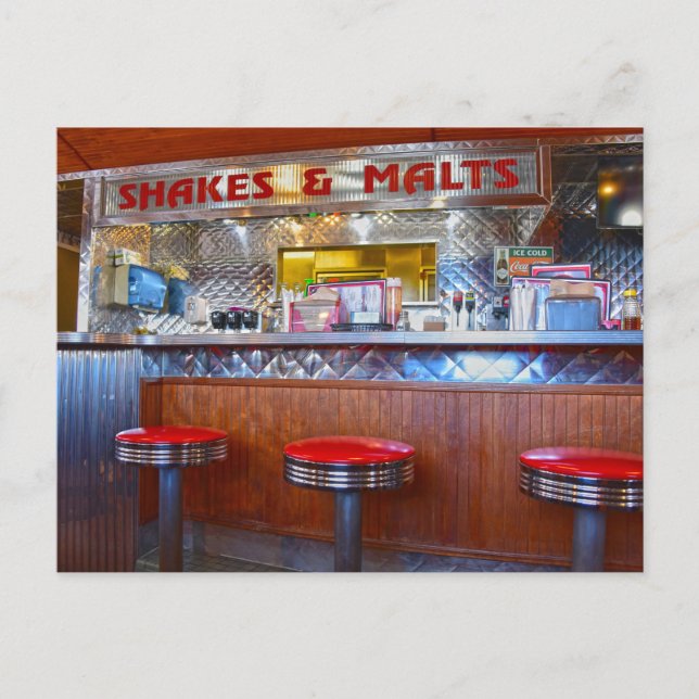 Carte Postale Iggy's Diner Interior, Carthage, Missouri (Devant)