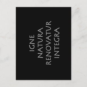 Carte Postale Igne natura rénovation integra
