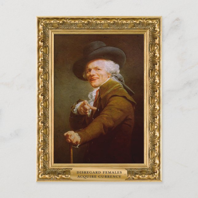 Carte Postale Ignorer les femmes, acquérir de la monnaie (Devant)