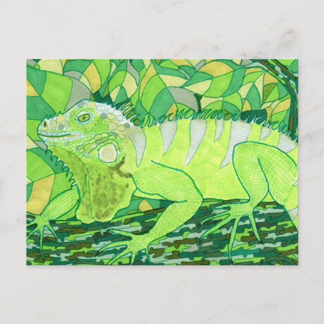 Carte Postale Iguana exotique (Devant)