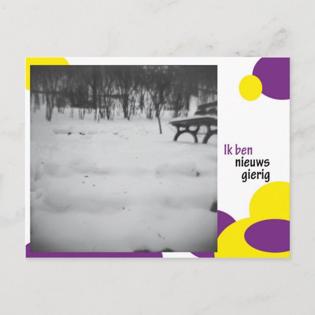 Carte Postale Ik ben nieuwsgierig (Devant)