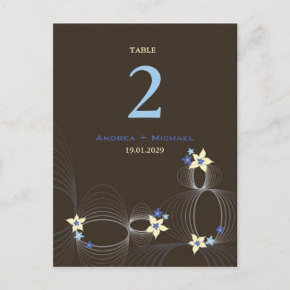 Carte Postale Ikebana Frangipani Mariage de fleurs tropicales bl