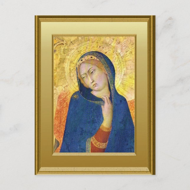 Carte Postale Ikon de la Vierge Marie (Devant)