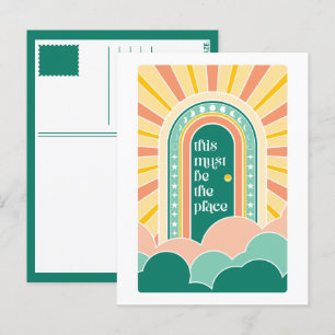 Carte Postale il doit s'agir de la porte rétro place