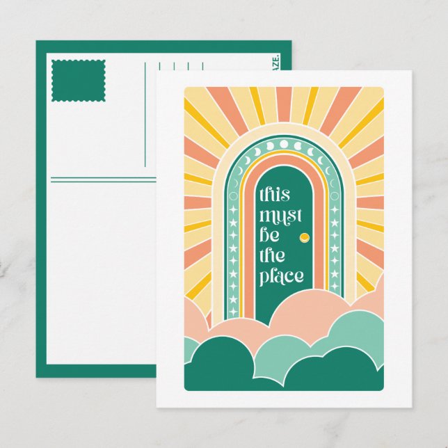 Carte Postale il doit s'agir de la porte rétro place (Devant / Derrière)