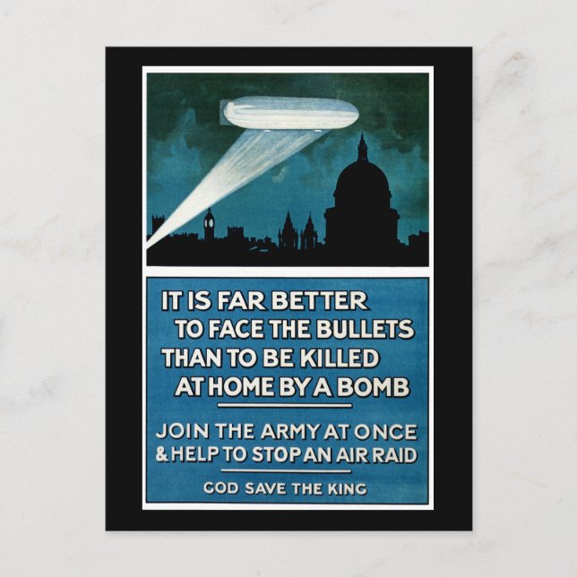 Carte Postale Il Est Bien Mieux De Faire Face Aux Balles... (Devant)