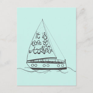 Carte Postale Il Est Temps De Voyager