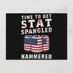 Carte Postale Il Est Temps D'Obtenir Star Spangled Hammered Beer