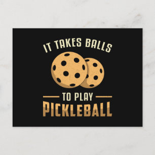 Carte Postale Il Faut Des Ballons Pour Jouer Pickleball Player D