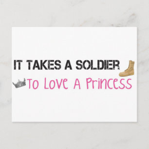 Carte Postale Il Faut Un Soldat Pour Aimer Une Princesse