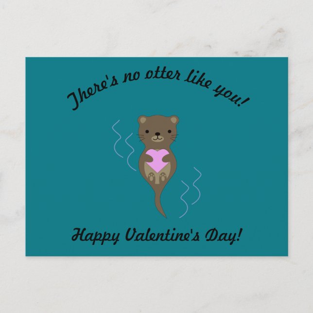 Carte Postale Il n'y a pas de loup comme vous Valentine (Devant)