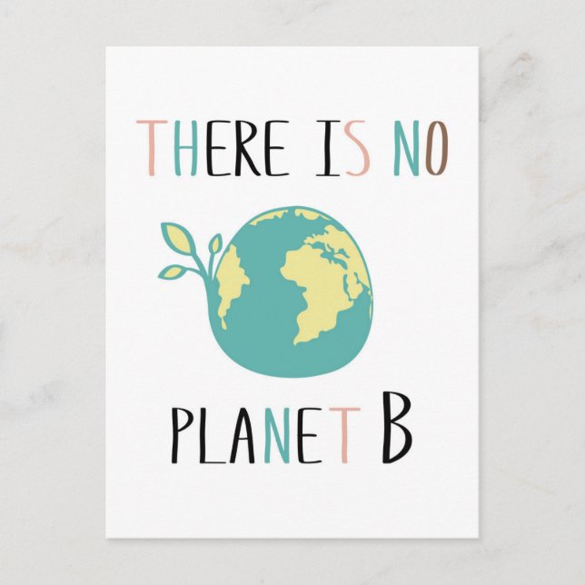 Carte Postale Il N'Y A Pas De Planète B (Devant)