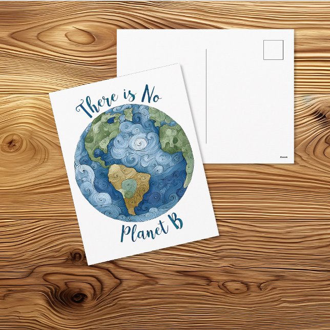 Carte Postale Il n'y a pas de planète B (Créateur téléchargé)