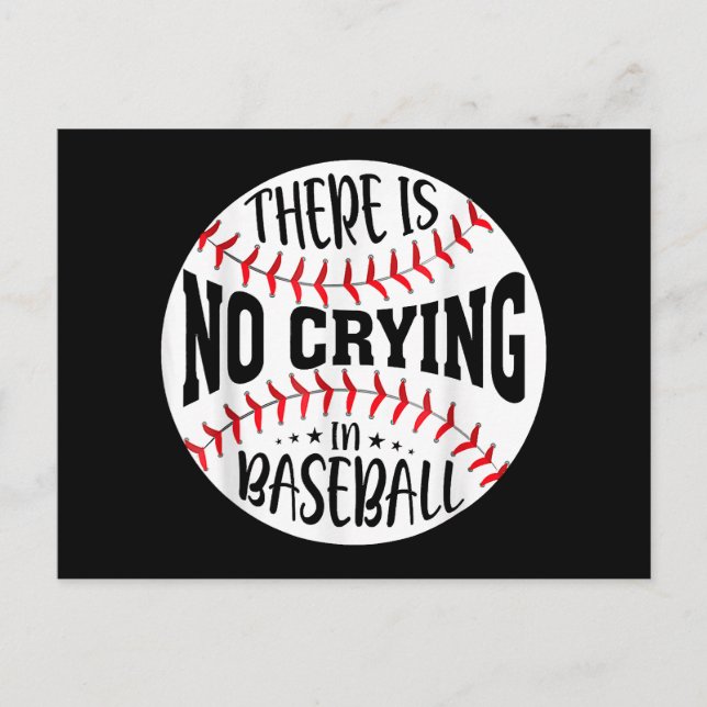 Carte Postale Il N'Y A Pas De Pleurage Au Baseball (Devant)
