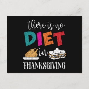 Carte Postale Il n'y a pas de régime dans l'humour alimentaire d