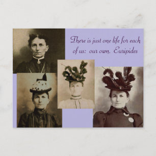 Carte Postale Il n'y a qu'une vie pour chacun de nous :