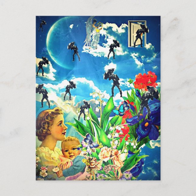 Carte Postale Il pleut, Hallelujah (Devant)