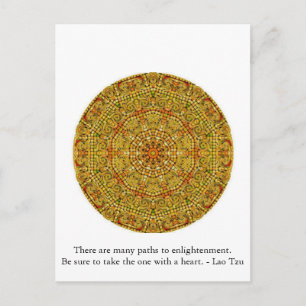 Carte Postale Il y a beaucoup de chemins vers l'illumination....