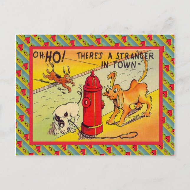 Carte Postale Il y a un étranger en ville (Devant)