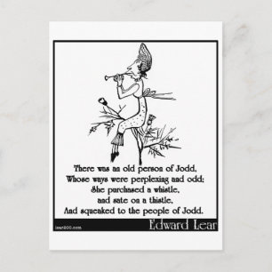 Carte Postale Il y avait une vieille personne de Jodd