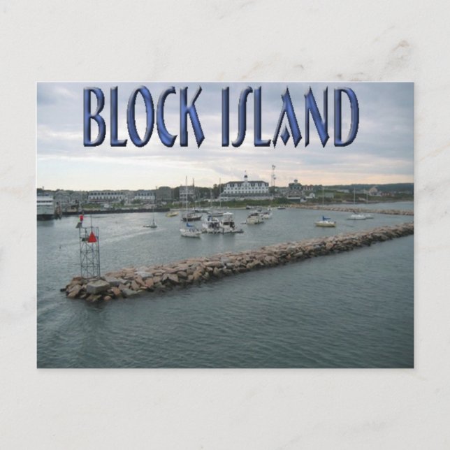 Carte Postale île block rhode (Devant)