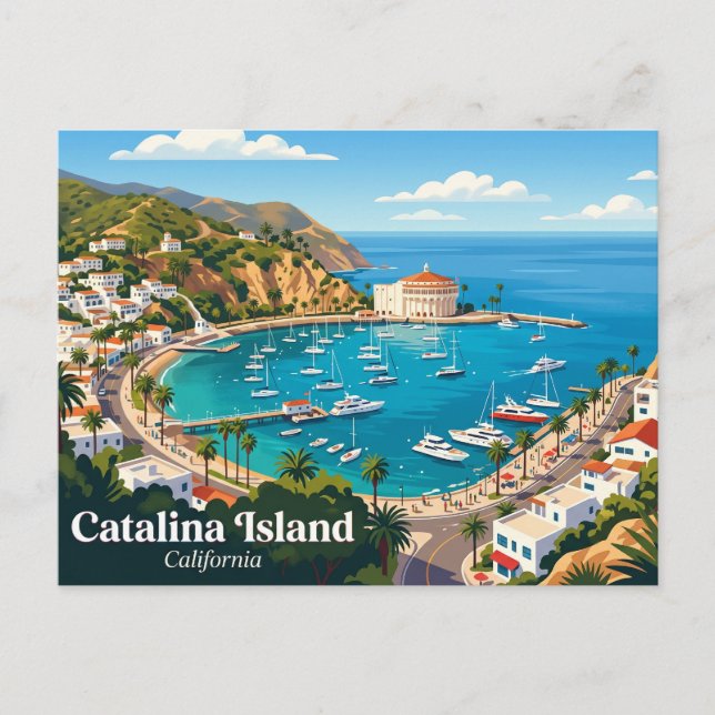 Carte Postale Île Catalina États-Unis (Devant)
