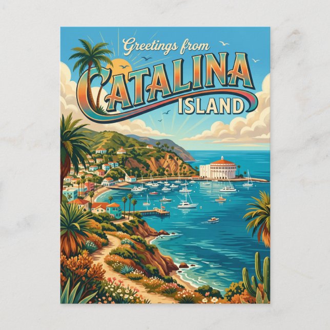 Carte Postale Île Catalina États-Unis (Devant)