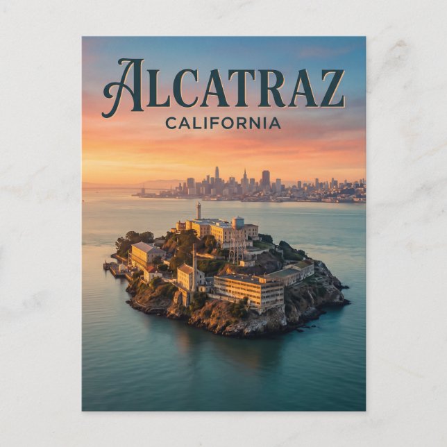 Carte Postale Île d'Alcatraz Californie (Devant)