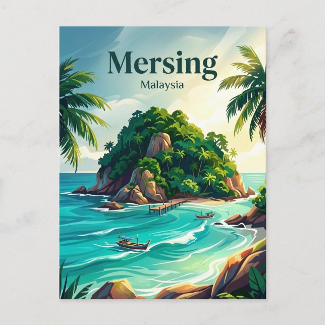 Carte Postale Île Dayang Malaisie (Devant)