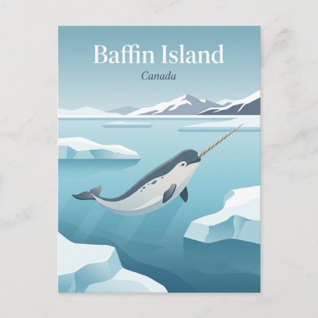 Carte Postale Île de Baffin Canada (Devant)