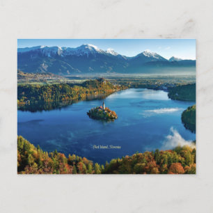 Carte Postale Île de Bled, Slovénie, pittoresque