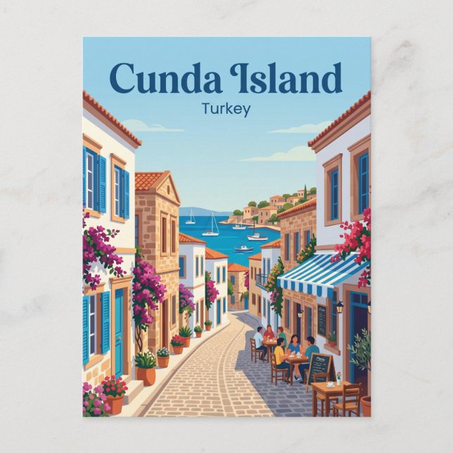 Carte Postale Île de Cunda Turquie (Devant)