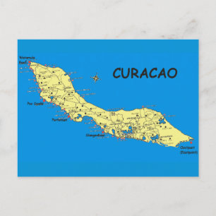 Carte postale île de Curacao au soleil