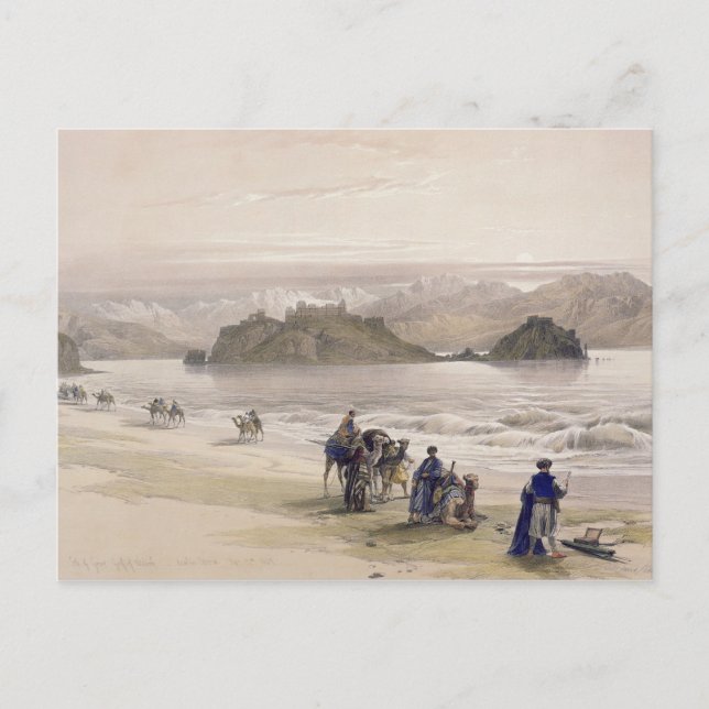 Carte Postale Île de Graie, golfe d'Akabah, Arabie Petraea (Devant)