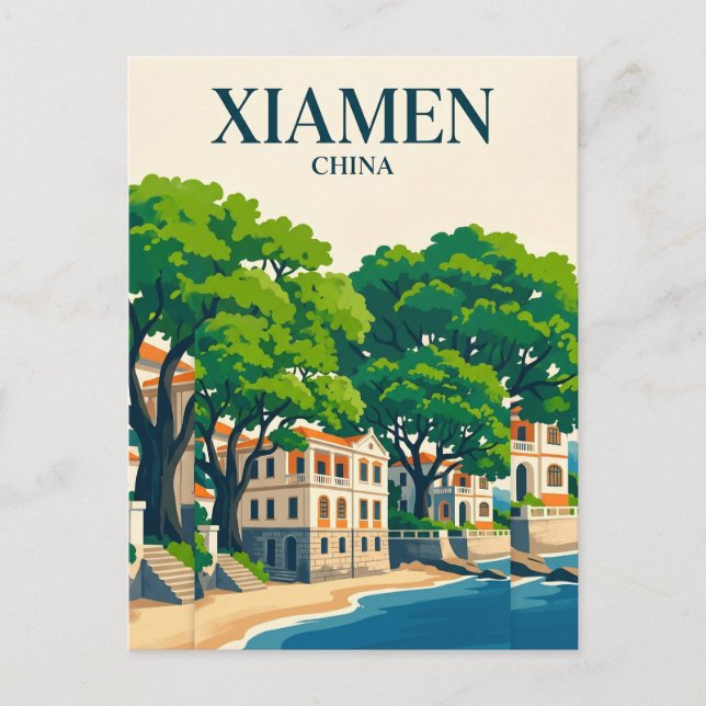 Carte Postale Île de Gulangyu Chine (Devant)