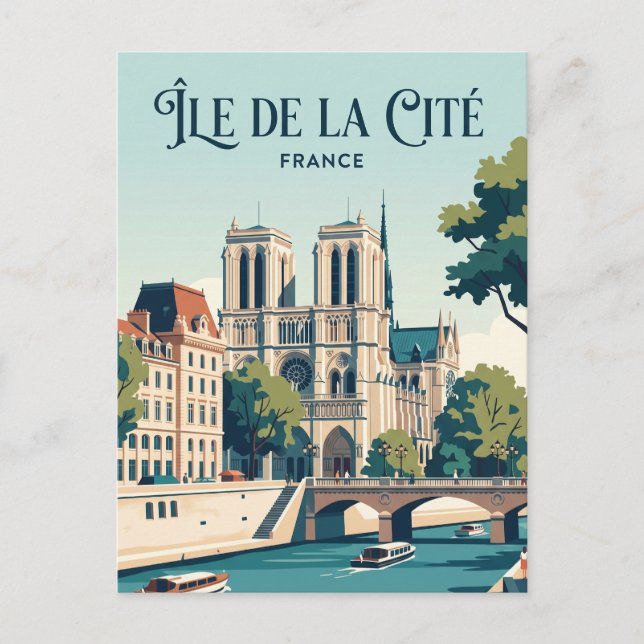 Carte Postale Île de la Cité France (Devant)