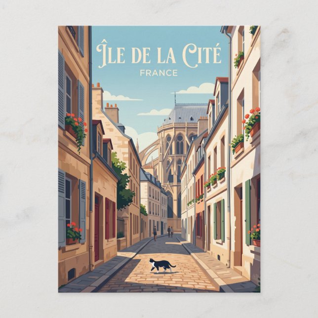 Carte Postale Île de la Cité France (Devant)