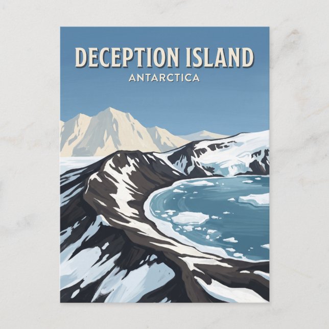 Carte Postale Île de la Déception Antarctique (Devant)