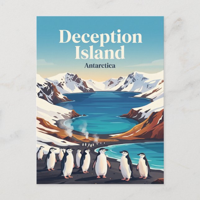 Carte Postale Île de la Déception Antarctique (Devant)