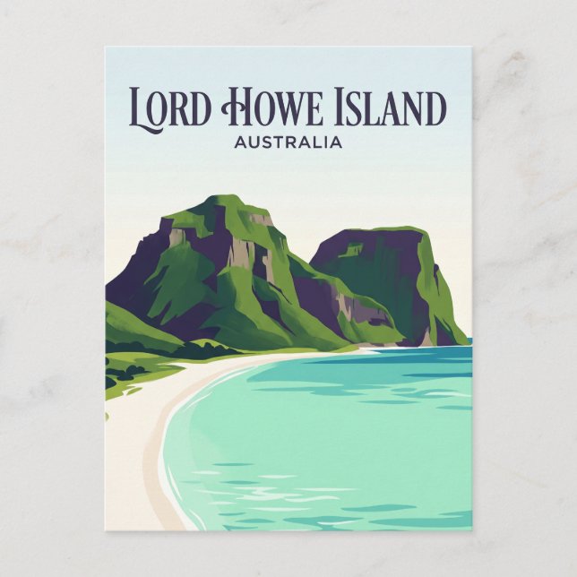 Carte Postale Île de Lord Howe Australie (Devant)