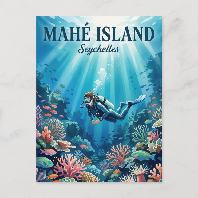 Carte Postale Île de Mahé Seychelles (Devant)