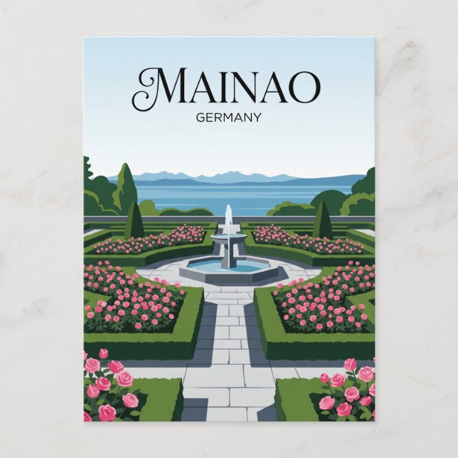 Carte Postale Île de Mainau Allemagne (Devant)