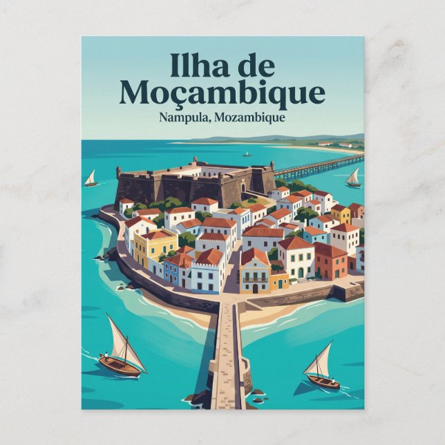 Carte Postale Île de Mozambique Mozambique (Devant)