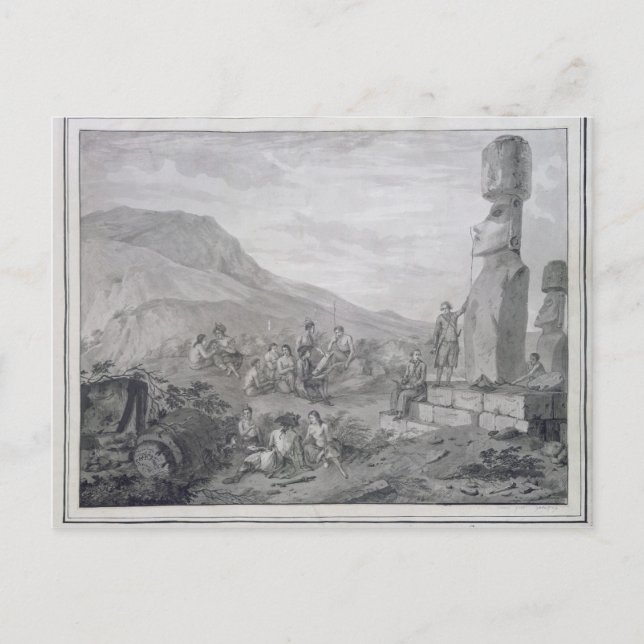 Carte Postale Île de Pâques, 1786 (Devant)