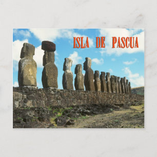 Carte Postale Île de Pâques (Rapa Nui) Chili