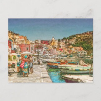Carte Postale Île de Procida, Italie toile Imprimer