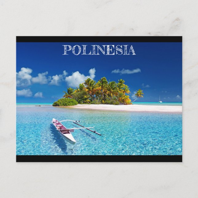 Carte Postale Île de rêve de Polynésie (Devant)