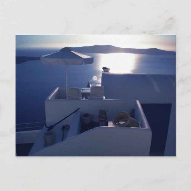 Carte Postale île de Santorin Grèce (Devant)