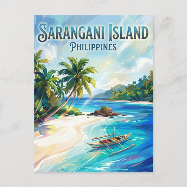 Carte Postale Île de Sarangani Philippines (Devant)