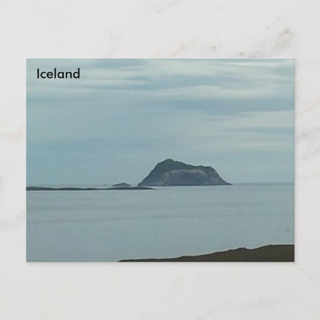Carte Postale Île de Skrúður, Islande (Devant)